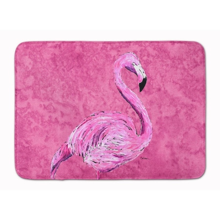 Carolines Treasures Flamingo on Pink Machine Washable Memory Foam Mat 8875RUG